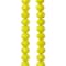 Perles à taille rondelle en verre à facettes jaune de Bead Landing, 7 mm